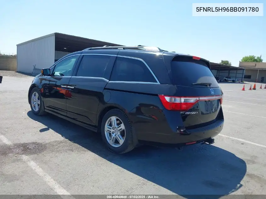2011 Honda Odyssey Touring/Touring Elite VIN: 5FNRL5H96BB091780 Lot: 42648688