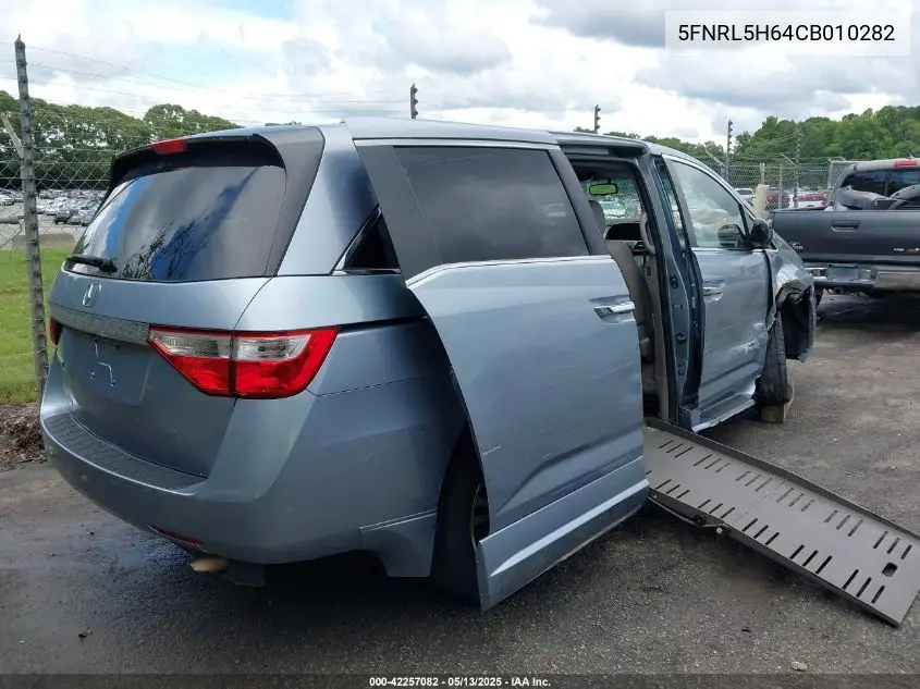 2012 Honda Odyssey Ex-L VIN: 5FNRL5H64CB010282 Lot: 42257082