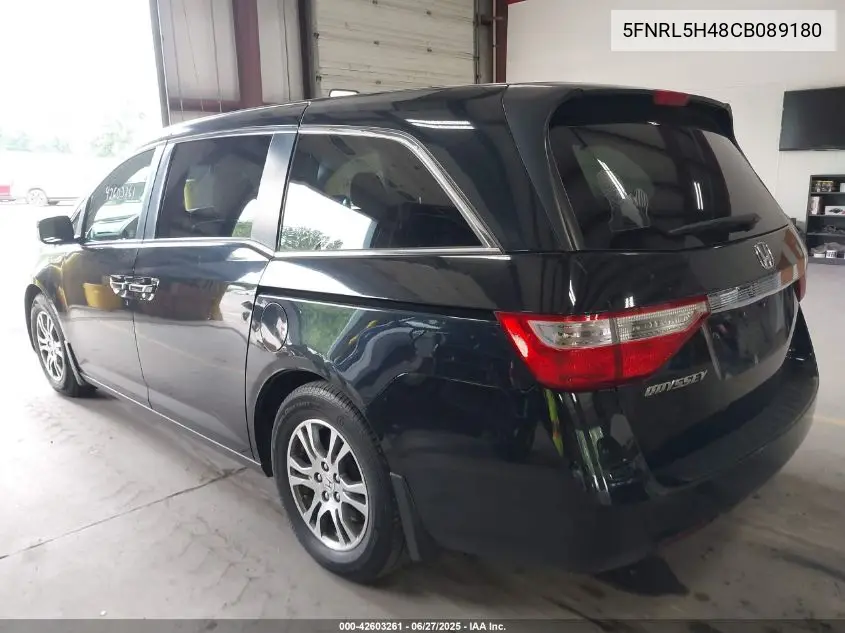 2012 Honda Odyssey Ex VIN: 5FNRL5H48CB089180 Lot: 42603261