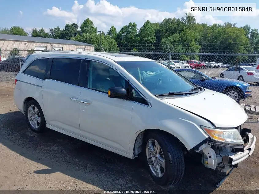 2012 Honda Odyssey Touring/Touring Elite VIN: 5FNRL5H96CB015848 Lot: 42604470