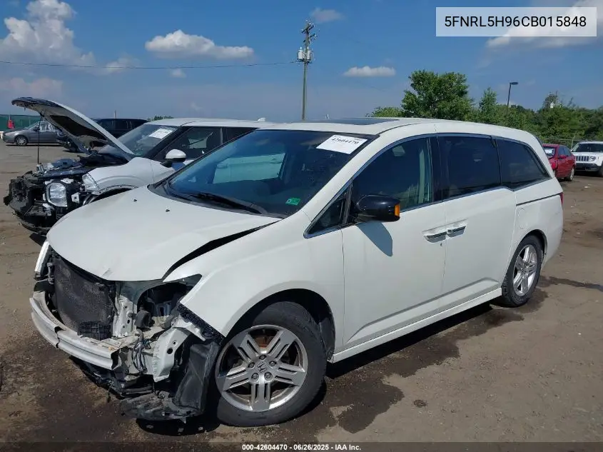 2012 Honda Odyssey Touring/Touring Elite VIN: 5FNRL5H96CB015848 Lot: 42604470