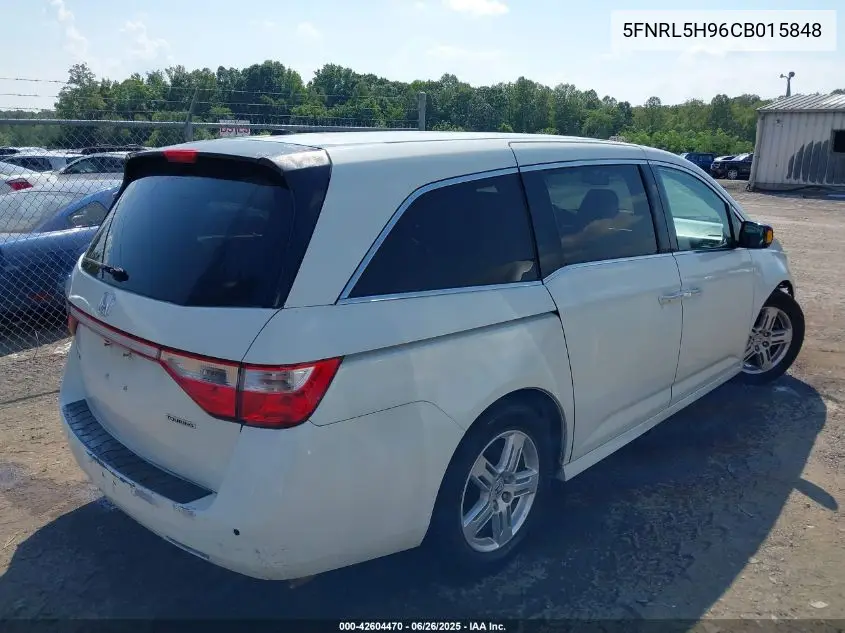 2012 Honda Odyssey Touring/Touring Elite VIN: 5FNRL5H96CB015848 Lot: 42604470