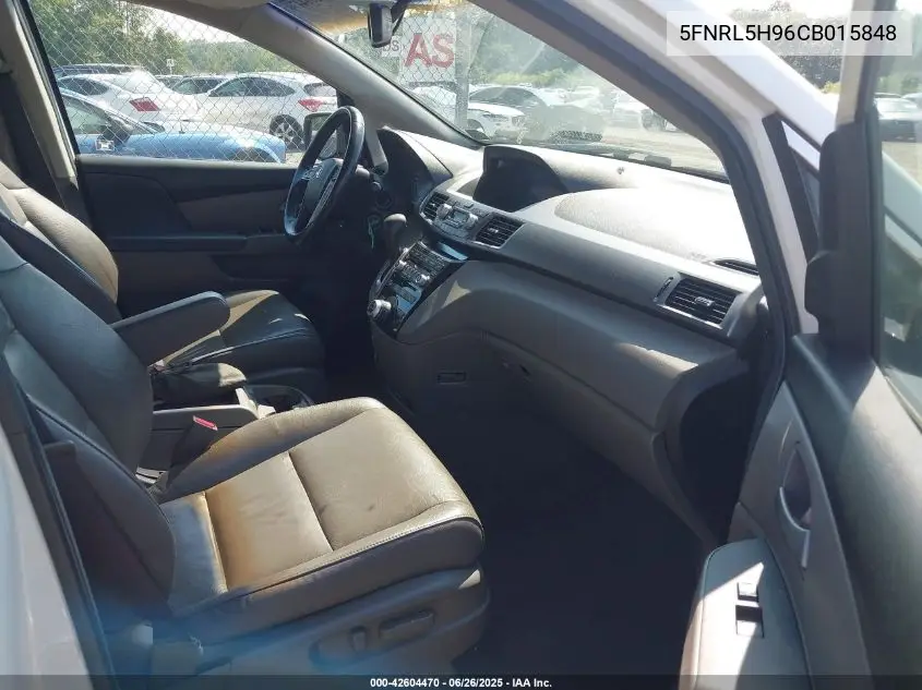 2012 Honda Odyssey Touring/Touring Elite VIN: 5FNRL5H96CB015848 Lot: 42604470