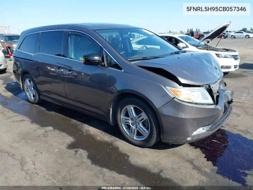 2012 Honda Odyssey Touring/Touring Elite VIN: 5FNRL5H95CB057346 Lot: 42644094