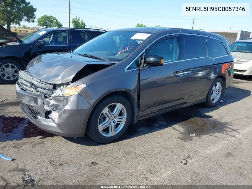 2012 Honda Odyssey Touring/Touring Elite VIN: 5FNRL5H95CB057346 Lot: 42644094