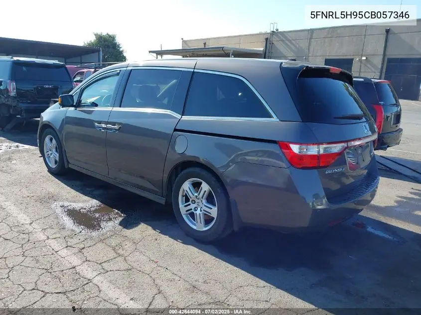 2012 Honda Odyssey Touring/Touring Elite VIN: 5FNRL5H95CB057346 Lot: 42644094
