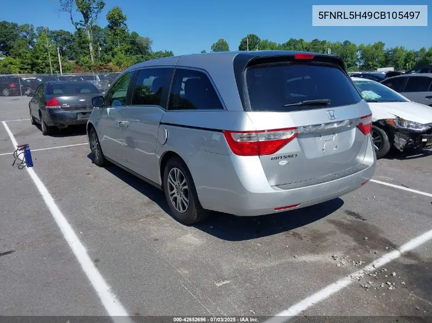 2012 Honda Odyssey Ex VIN: 5FNRL5H49CB105497 Lot: 42652696
