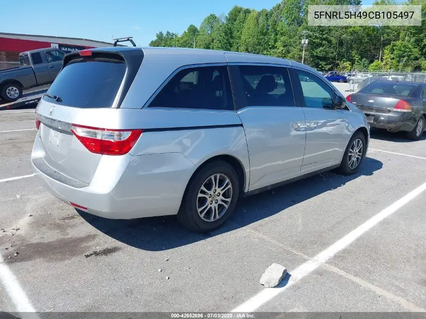 2012 Honda Odyssey Ex VIN: 5FNRL5H49CB105497 Lot: 42652696