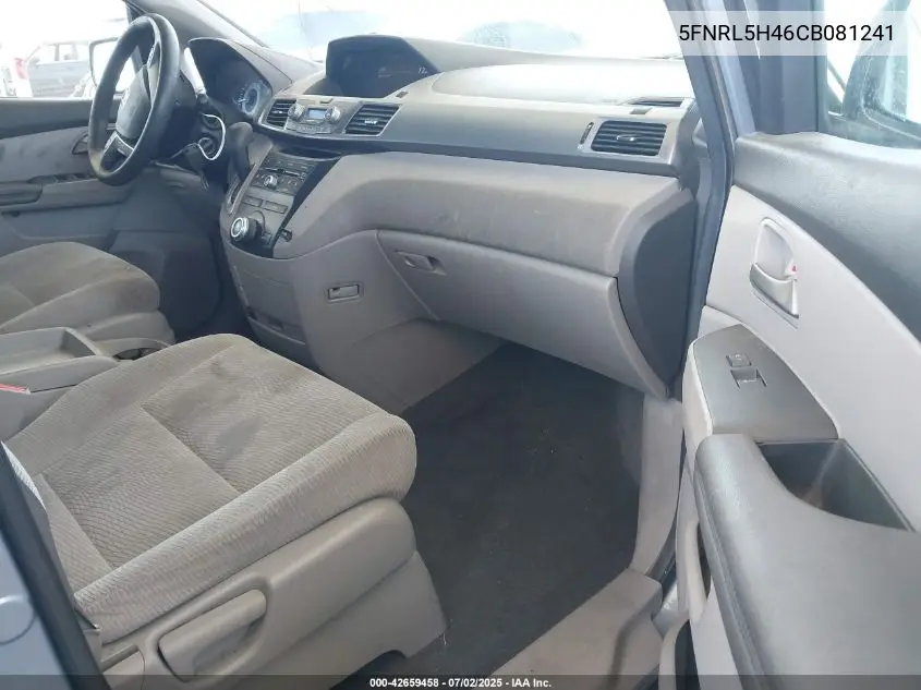 2012 Honda Odyssey Ex VIN: 5FNRL5H46CB081241 Lot: 42659458