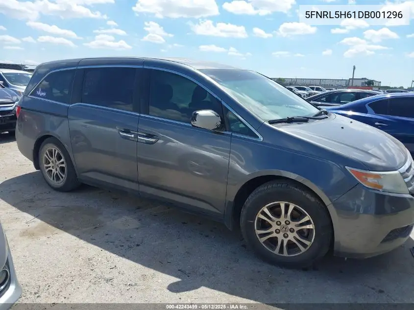 2013 Honda Odyssey Ex-L VIN: 5FNRL5H61DB001296 Lot: 42243499