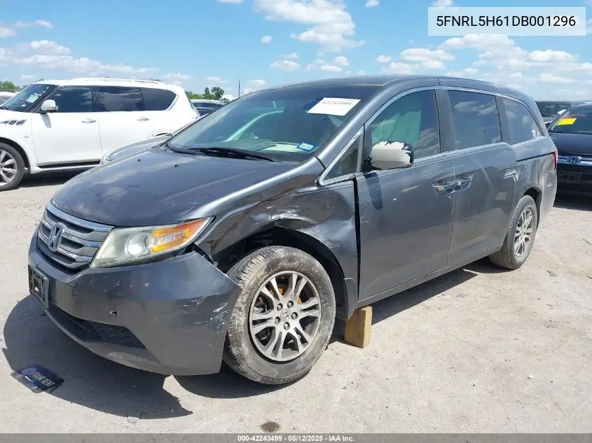 2013 Honda Odyssey Ex-L VIN: 5FNRL5H61DB001296 Lot: 42243499