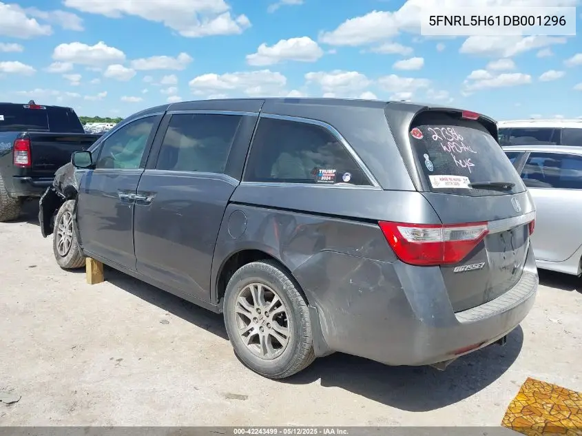 2013 Honda Odyssey Ex-L VIN: 5FNRL5H61DB001296 Lot: 42243499