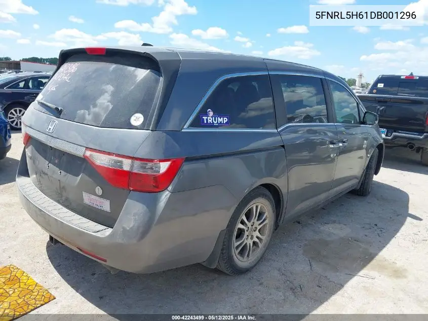 2013 Honda Odyssey Ex-L VIN: 5FNRL5H61DB001296 Lot: 42243499