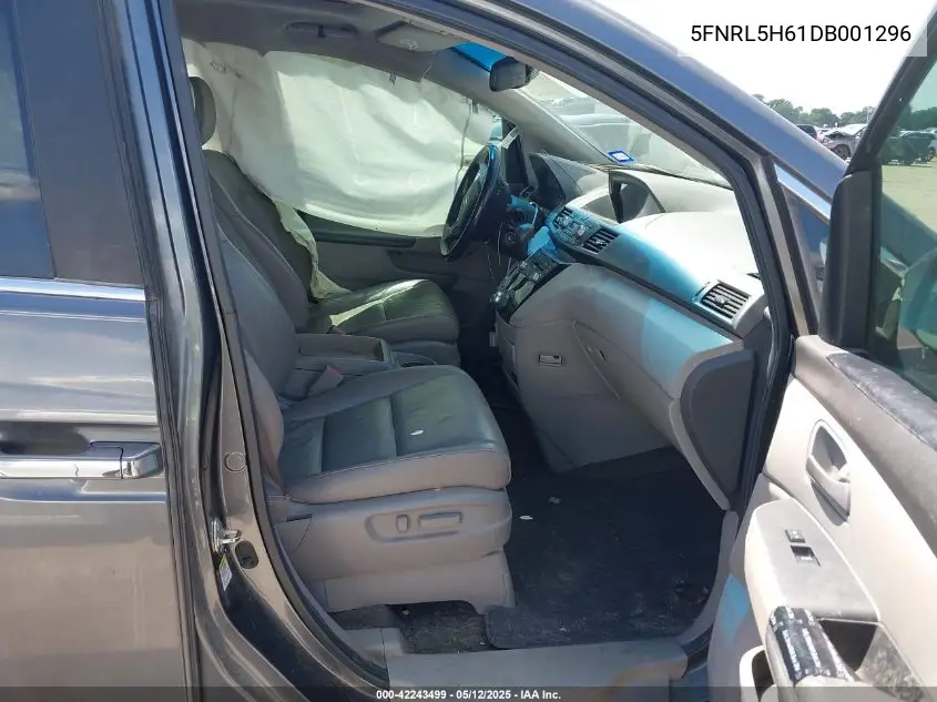 2013 Honda Odyssey Ex-L VIN: 5FNRL5H61DB001296 Lot: 42243499