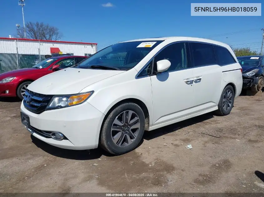 2017 Honda Odyssey Touring/Touring Elite VIN: 5FNRL5H96HB018059 Lot: 41984870