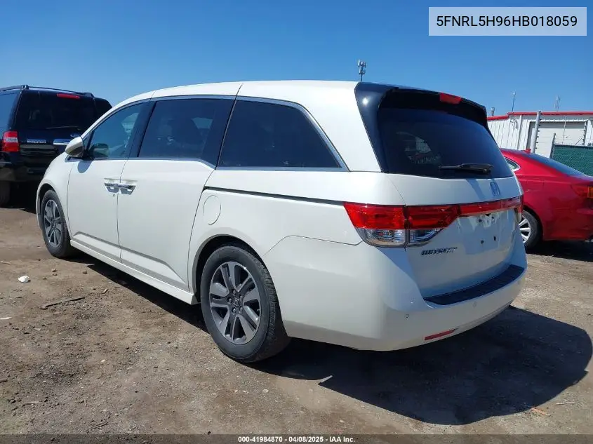 2017 Honda Odyssey Touring/Touring Elite VIN: 5FNRL5H96HB018059 Lot: 41984870