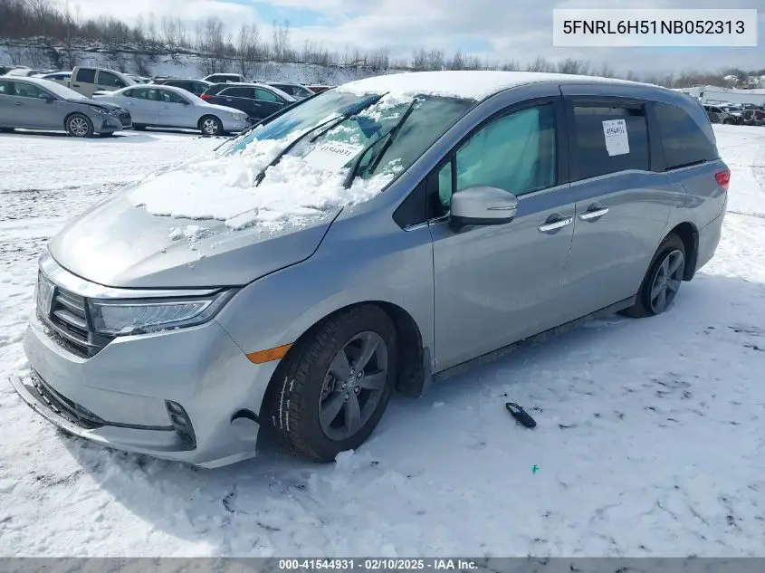 2022 Honda Odyssey Ex VIN: 5FNRL6H51NB052313 Lot: 41544931