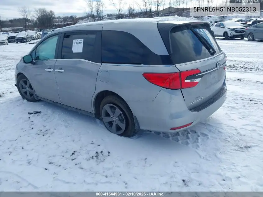 2022 Honda Odyssey Ex VIN: 5FNRL6H51NB052313 Lot: 41544931