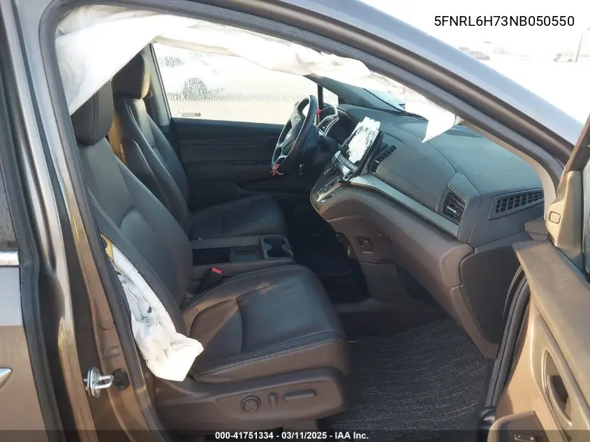 2022 Honda Odyssey Ex-L VIN: 5FNRL6H73NB050550 Lot: 41751334