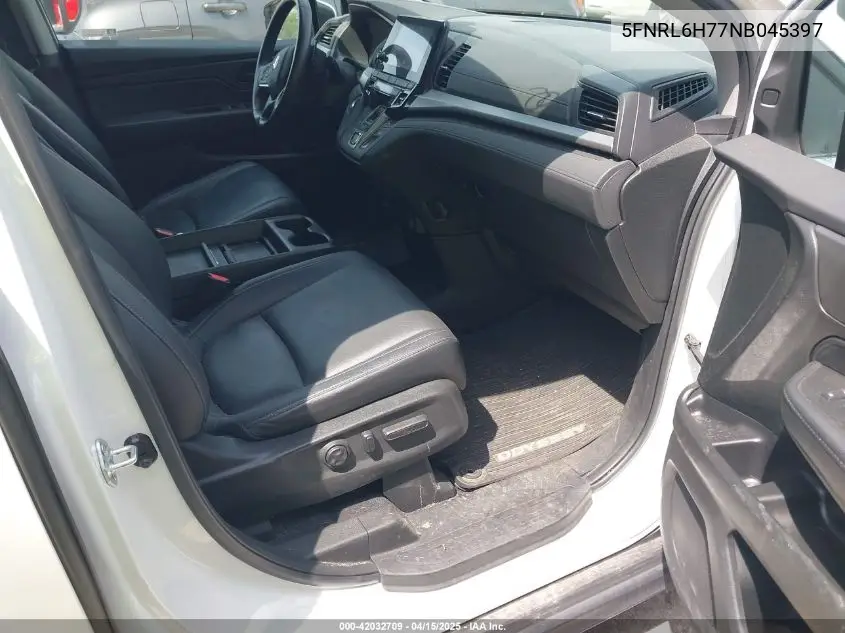 2022 Honda Odyssey Ex-L VIN: 5FNRL6H77NB045397 Lot: 42032709