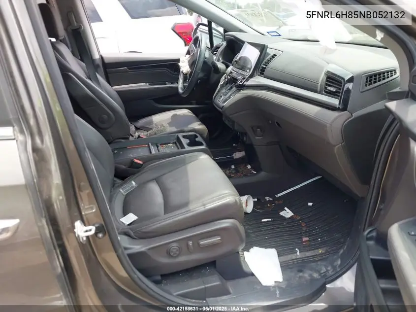 2022 Honda Odyssey Touring VIN: 5FNRL6H85NB052132 Lot: 42158631