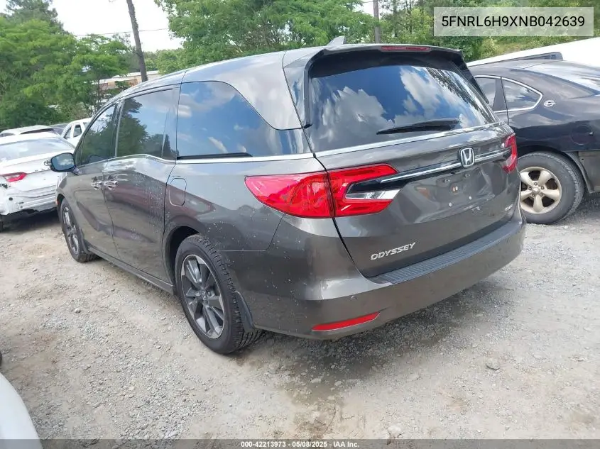 2022 Honda Odyssey Elite VIN: 5FNRL6H9XNB042639 Lot: 42213973