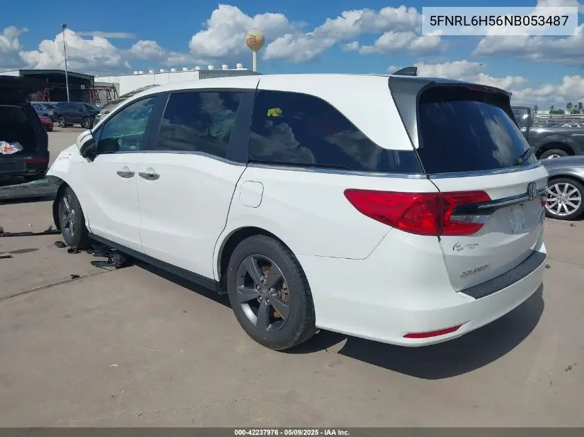 2022 Honda Odyssey Ex VIN: 5FNRL6H56NB053487 Lot: 42237976