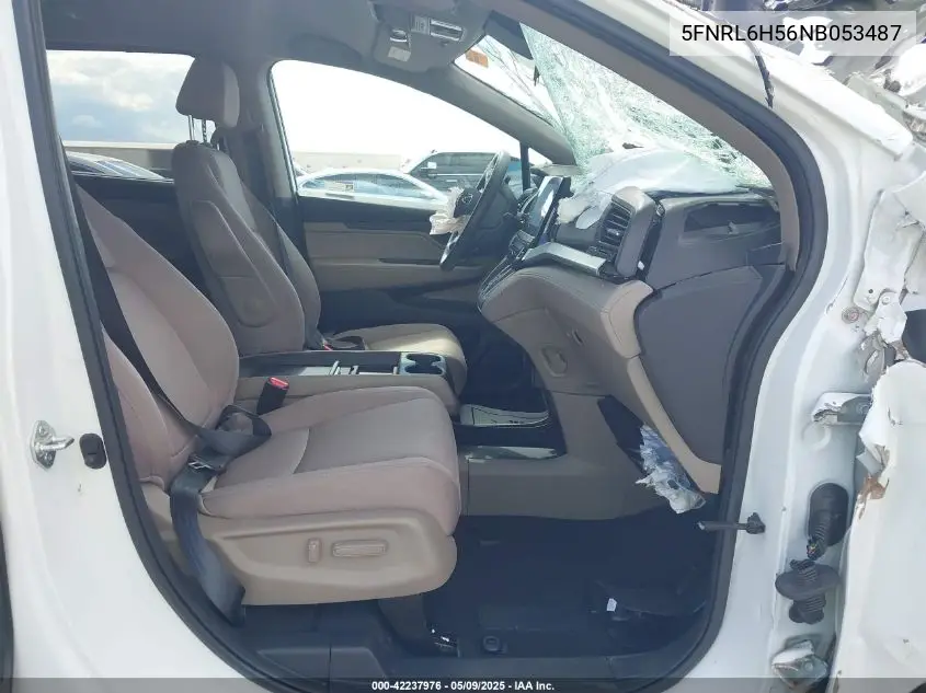 2022 Honda Odyssey Ex VIN: 5FNRL6H56NB053487 Lot: 42237976