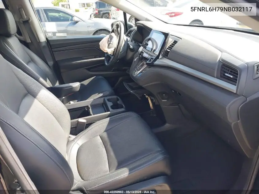 2022 Honda Odyssey Ex-L VIN: 5FNRL6H79NB032117 Lot: 42250983