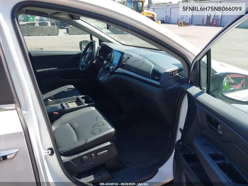 2022 Honda Odyssey Ex-L VIN: 5FNRL6H75NB066099 Lot: 42340742