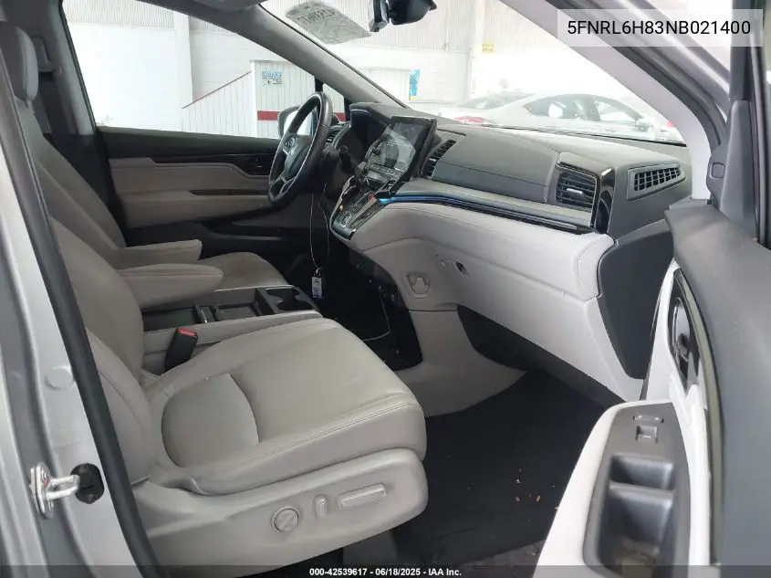 2022 Honda Odyssey Touring VIN: 5FNRL6H83NB021400 Lot: 42539617