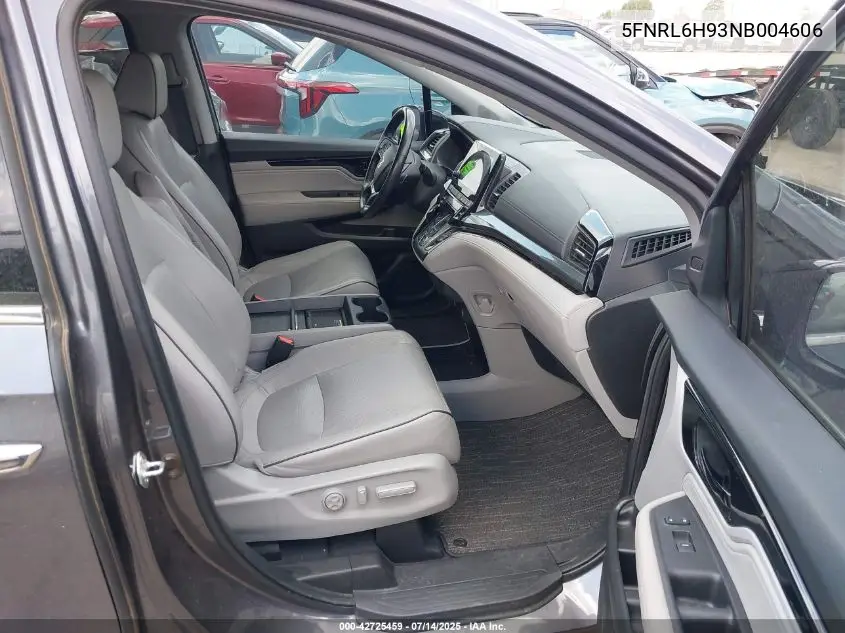 2022 Honda Odyssey Elite VIN: 5FNRL6H93NB004606 Lot: 42725459