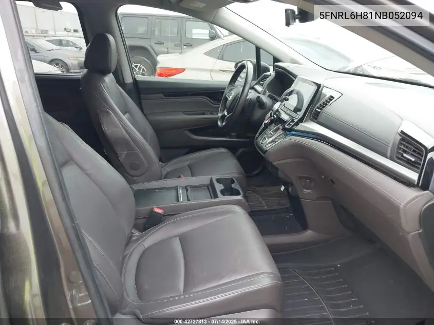 2022 Honda Odyssey Touring VIN: 5FNRL6H81NB052094 Lot: 42727813
