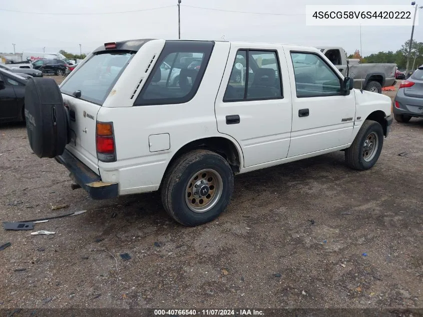 1995 Honda Passport Lx VIN: 4S6CG58V6S4420222 Lot: 40766540