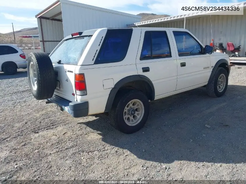 1995 Honda Passport Ex/Lx VIN: 4S6CM58V2S4434336 Lot: 42522631