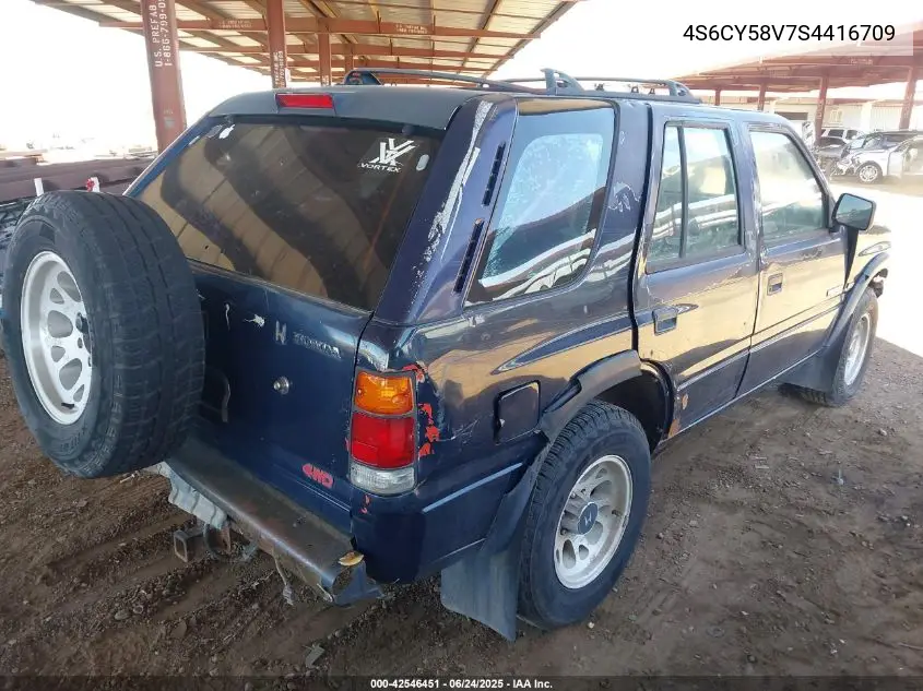 1995 Honda Passport Ex/Lx VIN: 4S6CY58V7S4416709 Lot: 42546451