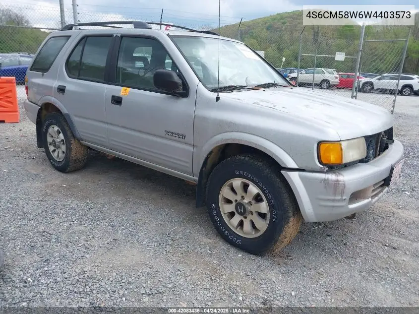 1998 Honda Passport Ex/Lx VIN: 4S6CM58W6W4403573 Lot: 42083436