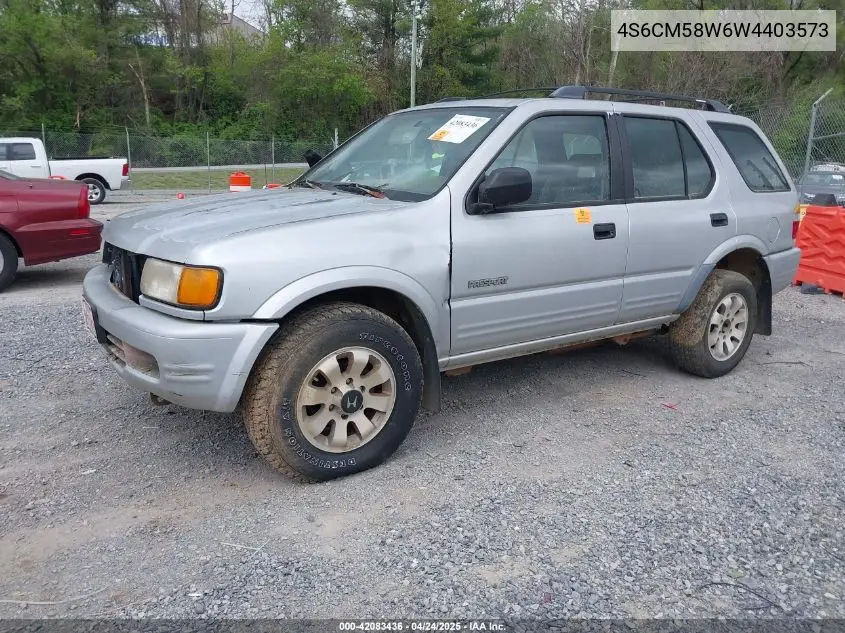 1998 Honda Passport Ex/Lx VIN: 4S6CM58W6W4403573 Lot: 42083436