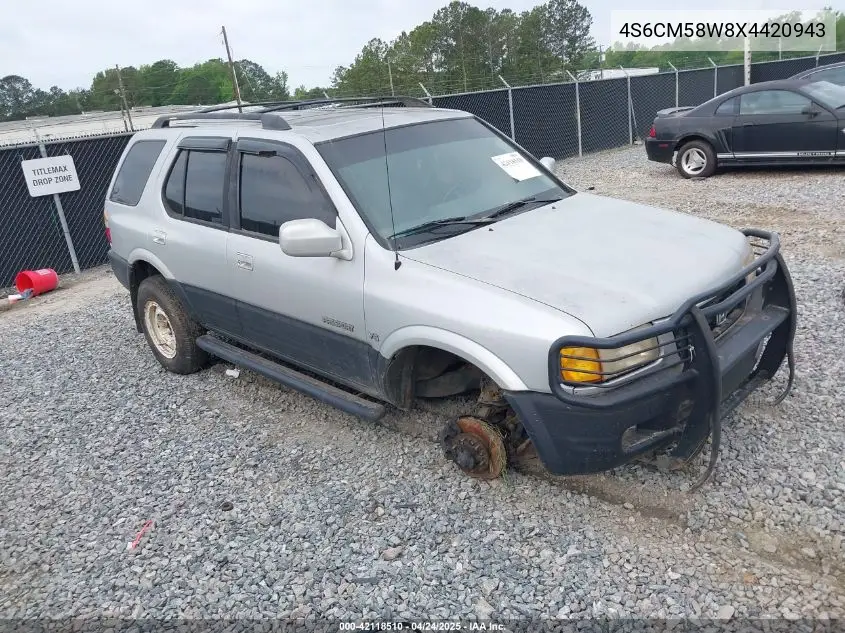 1999 Honda Passport Ex/Lx VIN: 4S6CM58W8X4420943 Lot: 42118510