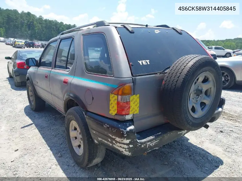 2001 Honda Passport Ex/Lx VIN: 4S6CK58W314405845 Lot: 42576855
