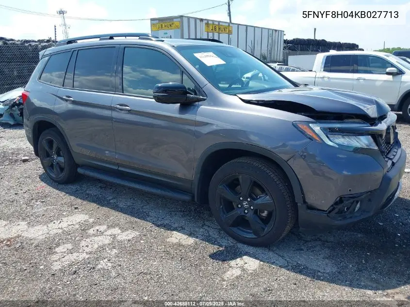 2019 Honda Passport Elite VIN: 5FNYF8H04KB027713 Lot: 42688112