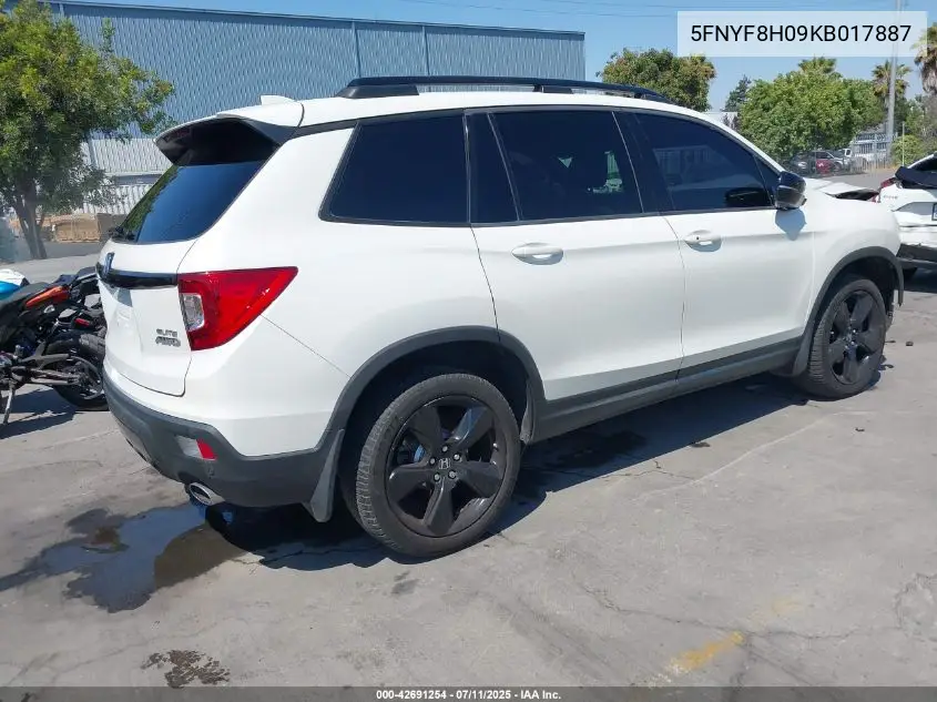 2019 Honda Passport Elite VIN: 5FNYF8H09KB017887 Lot: 42691254