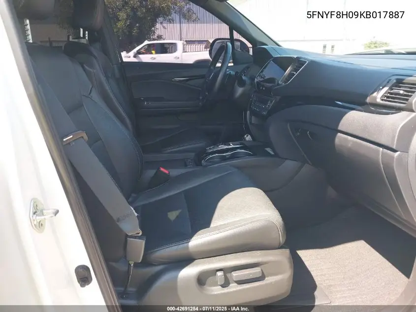 2019 Honda Passport Elite VIN: 5FNYF8H09KB017887 Lot: 42691254