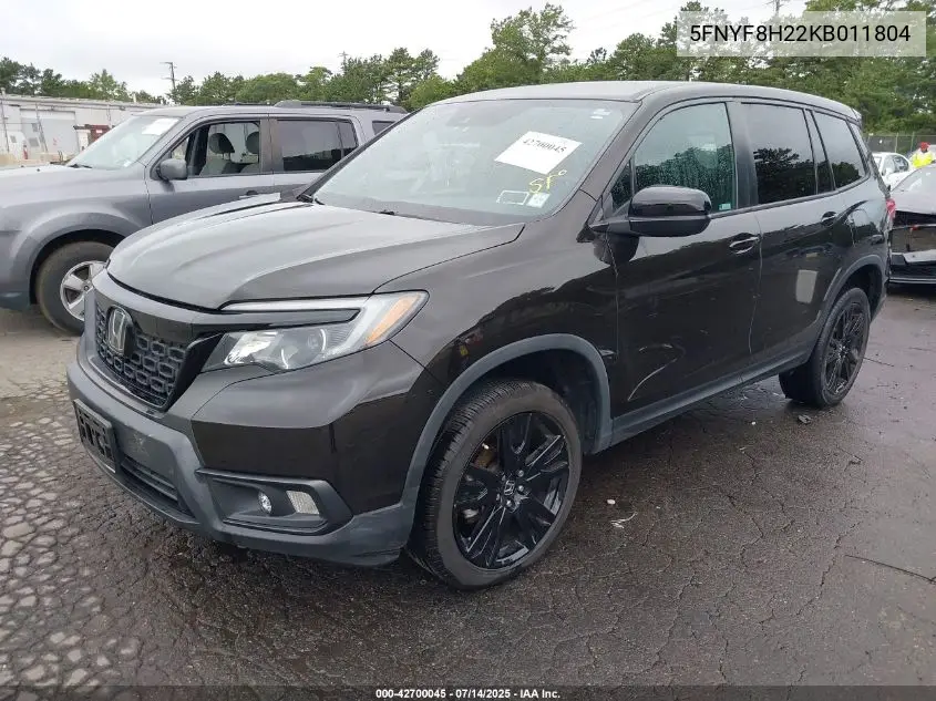 2019 Honda Passport Sport VIN: 5FNYF8H22KB011804 Lot: 42700045