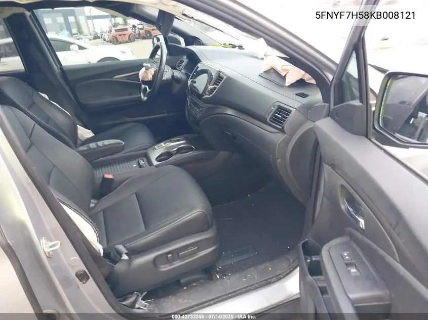 2019 Honda Passport Ex-L VIN: 5FNYF7H58KB008121 Lot: 42732246