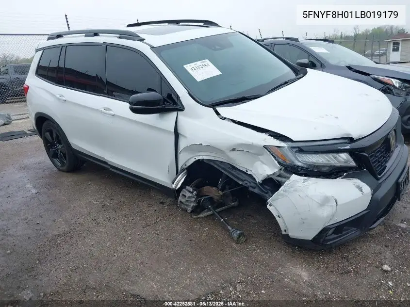 2020 Honda Passport Awd Elite VIN: 5FNYF8H01LB019179 Lot: 42252581