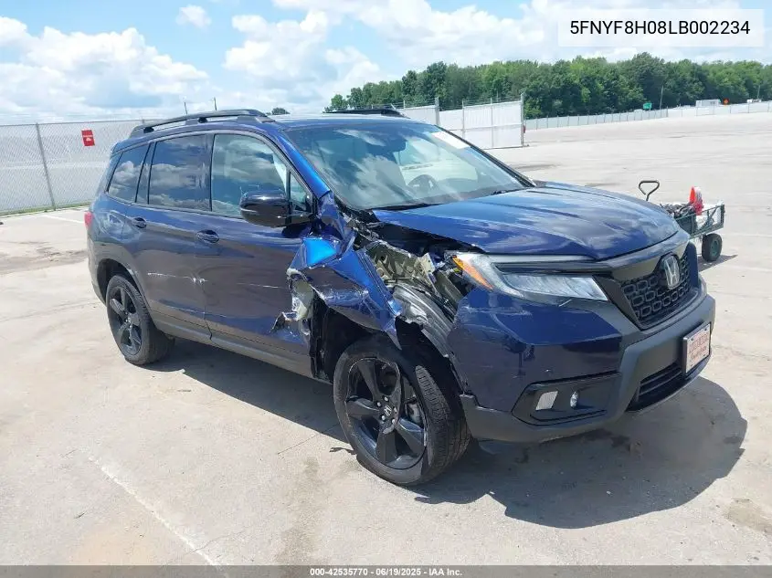 2020 Honda Passport Awd Elite VIN: 5FNYF8H08LB002234 Lot: 42535770