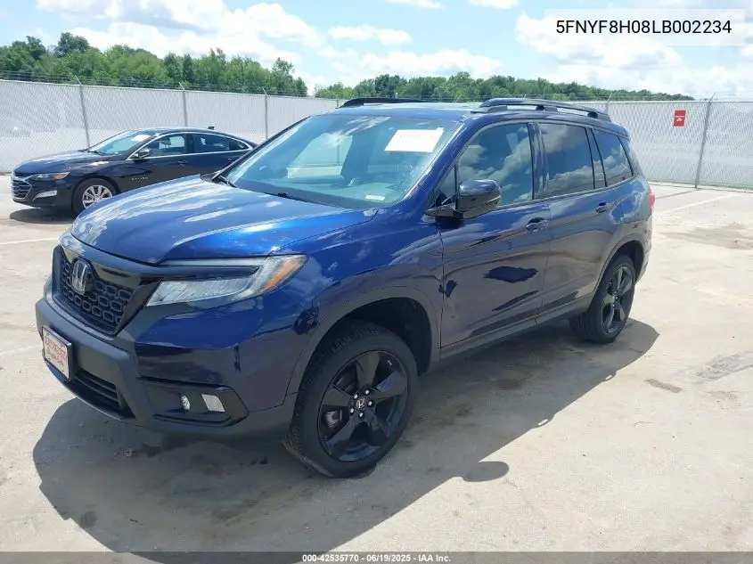 2020 Honda Passport Awd Elite VIN: 5FNYF8H08LB002234 Lot: 42535770