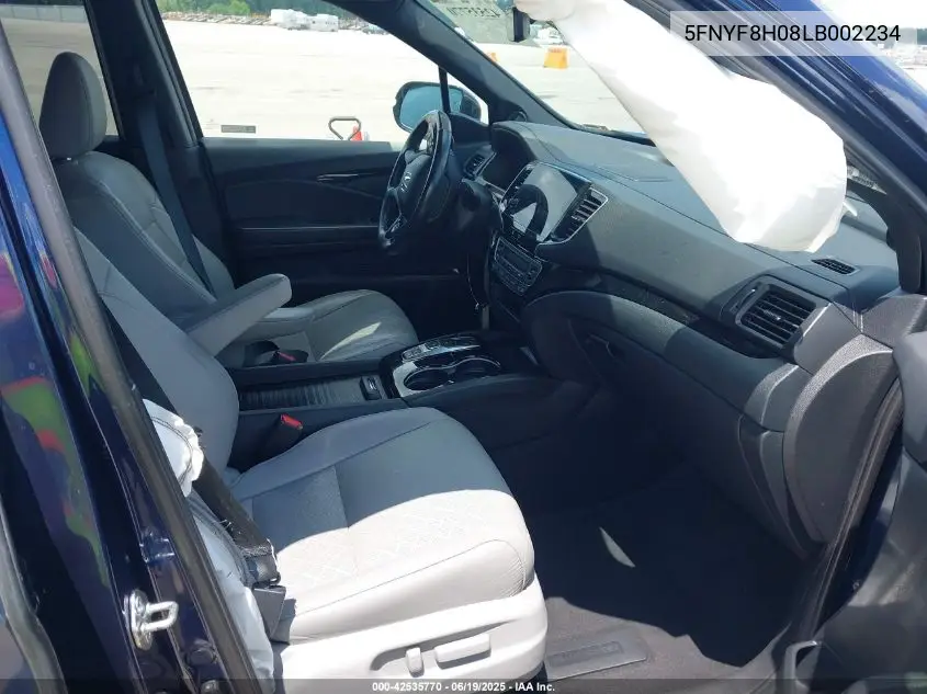 2020 Honda Passport Awd Elite VIN: 5FNYF8H08LB002234 Lot: 42535770