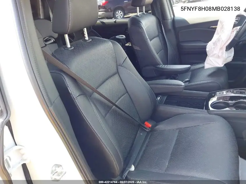 2021 Honda Passport Awd Elite VIN: 5FNYF8H08MB028138 Lot: 42214764